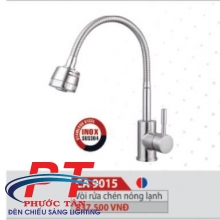 Vòi rửa chén nóng lạnh inox dây lò xo 
