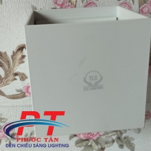 Đèn tường trang trí hình vuông thân trắng 6W ánh sáng vàng