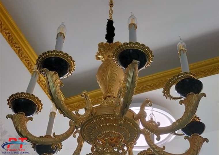 Đèn chùm bát ngọc tự nhiên PTDC8BN