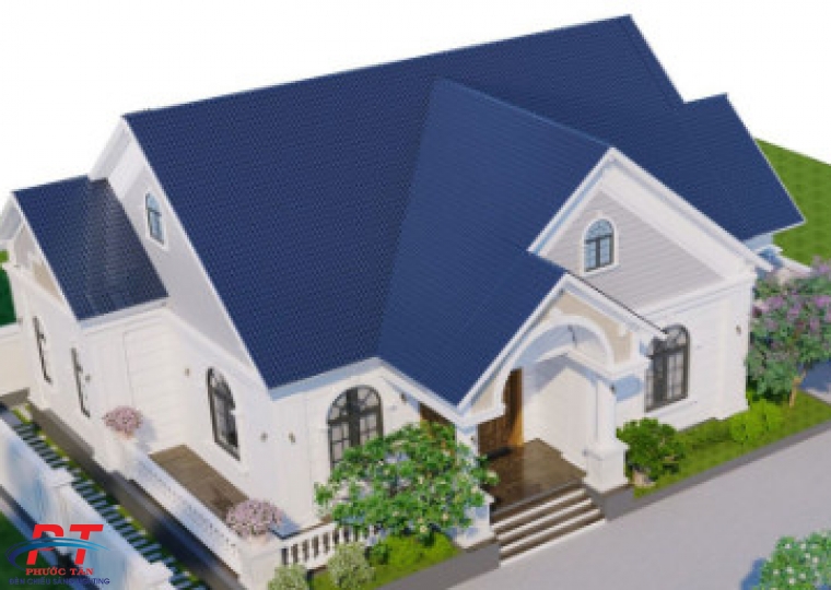 Mái Ngói Màu Xanh Dương